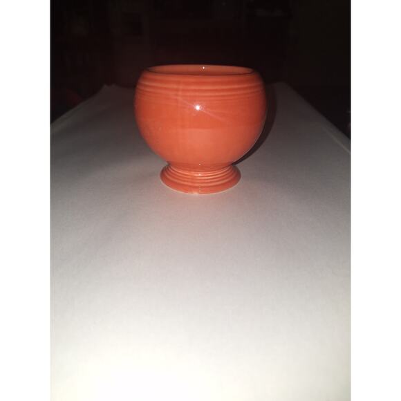 Vintage Fiestaware Red/Orange Replacement Bottom Maralade Mustard Jar (No Lid) - Picture 1 of 4